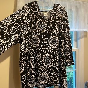 Ulla popken b&w top